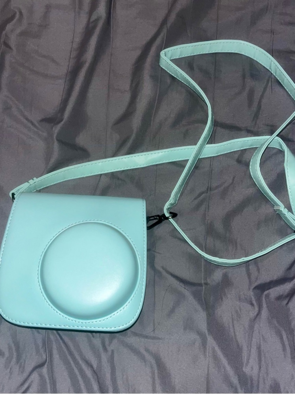 Instax Mini 9 Mint Green Camera with Crossbody Camera Case